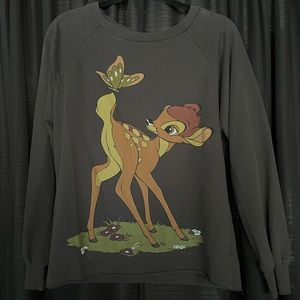 Disney Bambi Crew Neck Sweater Size S